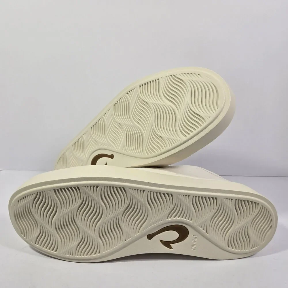 Olukai Tradewind Off White Sneakers Mens Size 10.5 Casual Lace Up Shoes NEW